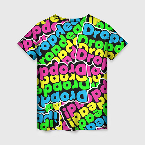 Женская футболка Drop Dead: Acid Pattern / 3D-принт – фото 2