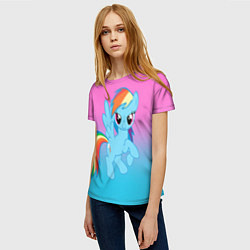 Футболка женская My Little Pony, цвет: 3D-принт — фото 2