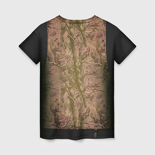 Женская футболка Жилетка охотника / 3D-принт – фото 2