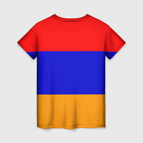 Женская футболка Герб и флаг Армении / 3D-принт – фото 2