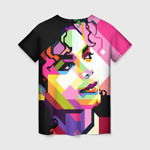 Женская футболка Michael Jackson Art / 3D-принт – фото 2