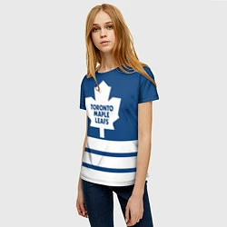 Футболка женская Toronto Maple Leafs, цвет: 3D-принт — фото 2
