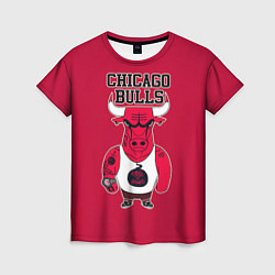 Футболка женская Chicago bulls, цвет: 3D-принт