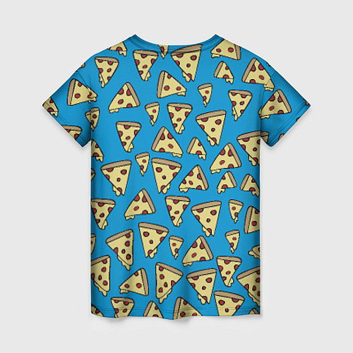 Женская футболка Jake loves pizza / 3D-принт – фото 2