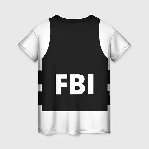 Женская футболка Бронежилет FBI / 3D-принт – фото 2