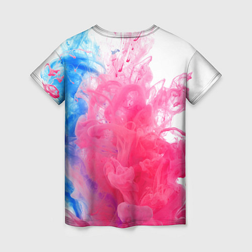 Женская футболка Взрыв красок / 3D-принт – фото 2