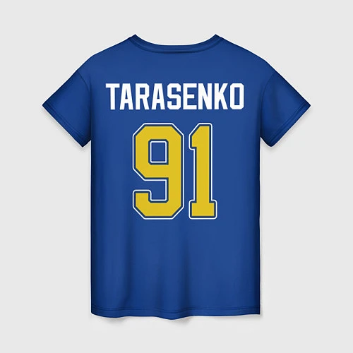 Женская футболка St Louis Blues: Tarasenko 91 / 3D-принт – фото 2