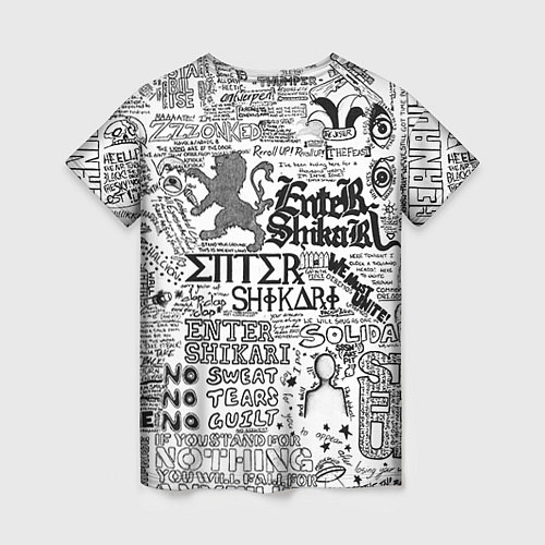Женская футболка Enter Shikari: Words / 3D-принт – фото 2