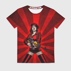 Женская футболка Red alert girl