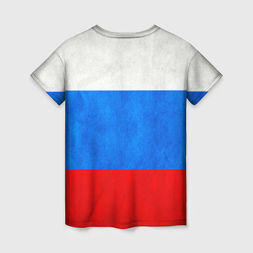 Женская футболка Russia: from 07 / 3D-принт – фото 2