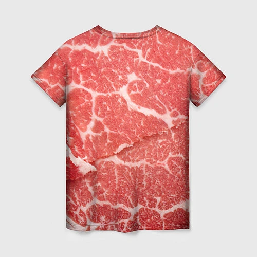 Женская футболка Кусок мяса / 3D-принт – фото 2