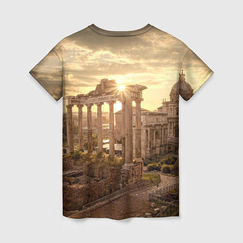 Женская футболка Римское солнце / 3D-принт – фото 2