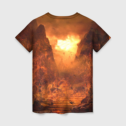 Женская футболка DOOM 4: Hell Cyberdemon / 3D-принт – фото 2