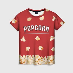 Футболка женская Popcorn, цвет: 3D-принт