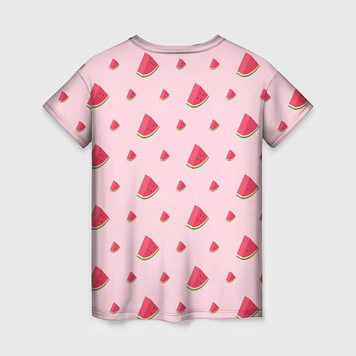 Женская футболка Сочные арбузики / 3D-принт – фото 2