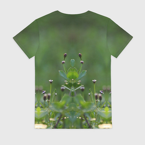 Женская футболка Кролик малыш на лужайке / 3D-принт – фото 2