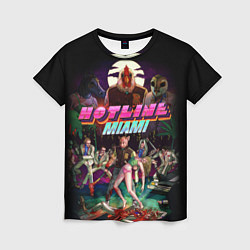 Футболка женская Hotline Miami, цвет: 3D-принт