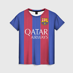 Футболка женская Barcelona: Qatar Airways, цвет: 3D-принт
