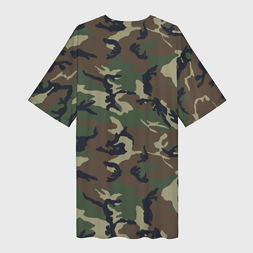 Женская длинная футболка Best fisherman / 3D-принт – фото 2