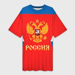 Женская длинная футболка Сборная РФ: домашняя форма