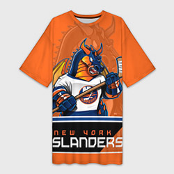 Женская длинная футболка New York Islanders