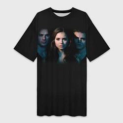Женская длинная футболка Vampire Trio