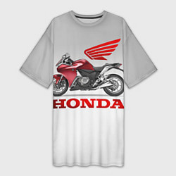 Женская длинная футболка Honda 2