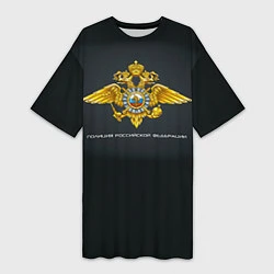 Женская длинная футболка Полиция Российской Федерации