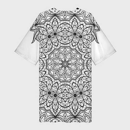 Женская длинная футболка Мандала / 3D-принт – фото 2