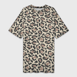 Женская длинная футболка Шкура леопарда