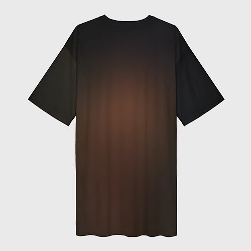 Женская длинная футболка Ниган / 3D-принт – фото 2
