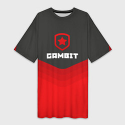 Женская длинная футболка Gambit Gaming Uniform