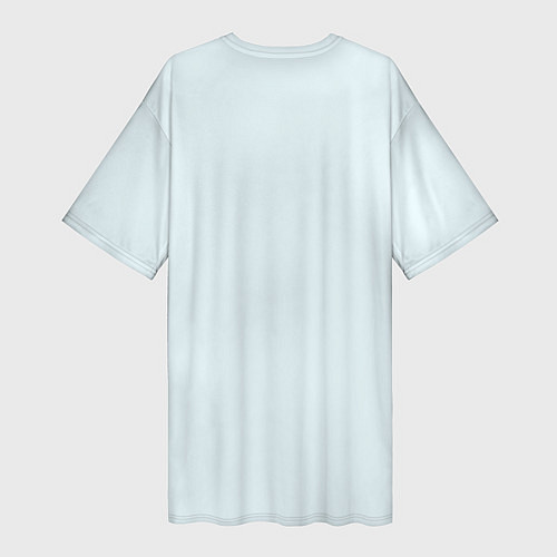 Женская длинная футболка Santa Sans / 3D-принт – фото 2