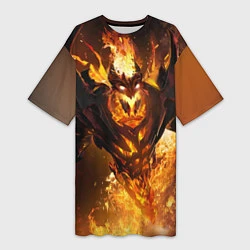 Женская длинная футболка Nevermore Hell