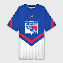 Женская длинная футболка NHL: New York Rangers