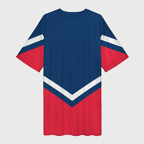 Женская длинная футболка NHL: Washington Capitals / 3D-принт – фото 2