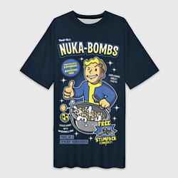 Женская длинная футболка Nuka Bombs