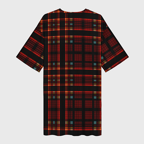 Женская длинная футболка Санта Клаус хипстер / 3D-принт – фото 2