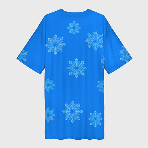 Женская длинная футболка Новогодний Гомер / 3D-принт – фото 2