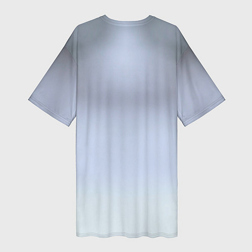 Женская длинная футболка Хитрая лиса / 3D-принт – фото 2