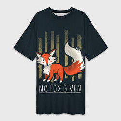 Женская длинная футболка No Fox Given