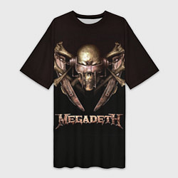 Женская длинная футболка Megadeth