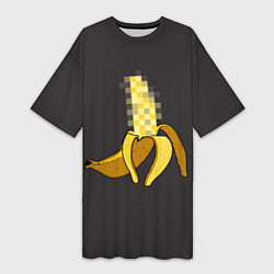 Футболка женская длинная XXX Banana, цвет: 3D-принт