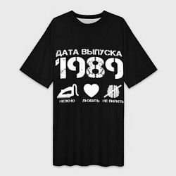 Женская длинная футболка Дата выпуска 1989