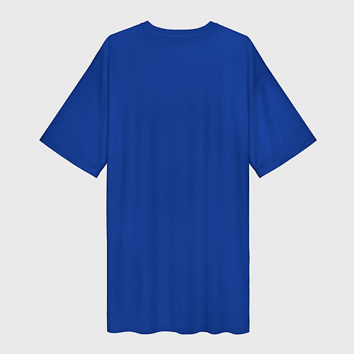 Женская длинная футболка Котик на радуге / 3D-принт – фото 2