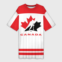Женская длинная футболка Canada Team