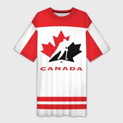 Женская длинная футболка Canada Team