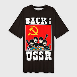Футболка женская длинная Back In The USSR, цвет: 3D-принт