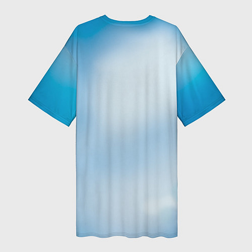 Женская длинная футболка Альфа и Омега 8 / 3D-принт – фото 2