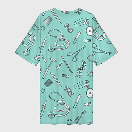 Женская длинная футболка Травматолог / 3D-принт – фото 2